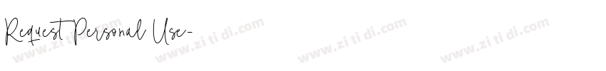 Request Personal Use字体转换